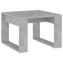 Moderner, grauer Beistelltisch (50x50x35 cm) in Betonoptik aus Holzwerkstoff für Wohnzimmer.
