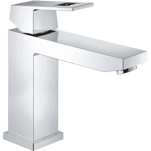 Grohe Eurocube Waschtischarmatur M-Size in Chrom, moderne Badarmatur