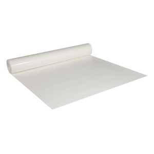 Weiße Scorprotect Abdeckpappe (Milchtütenpapier) auf Rolle, ideal als Schutz bei Renovierungsarbeiten.
