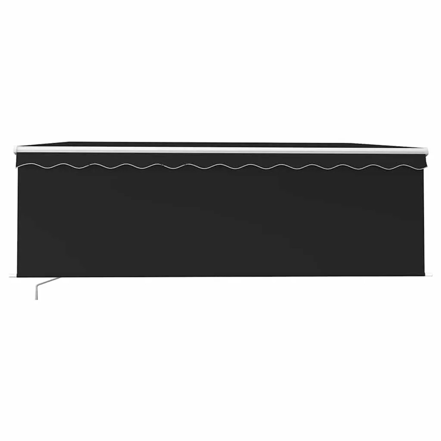 vidaXL Markise Manuell Einziehbar mit Rollo 4,5x3 m Anthrazit 3069319_3