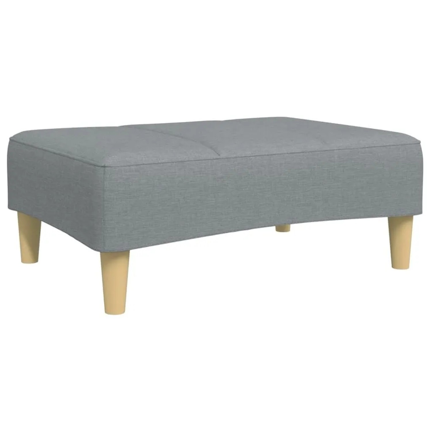 vidaXL Fußhocker Hellgrau 77x55x31 cm Stoff 4007371