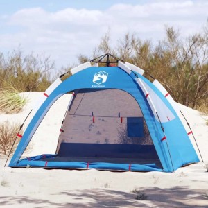 vidaXL Strandzelt 2 Personen Azurblau Quick Release Wasserdicht 4005302