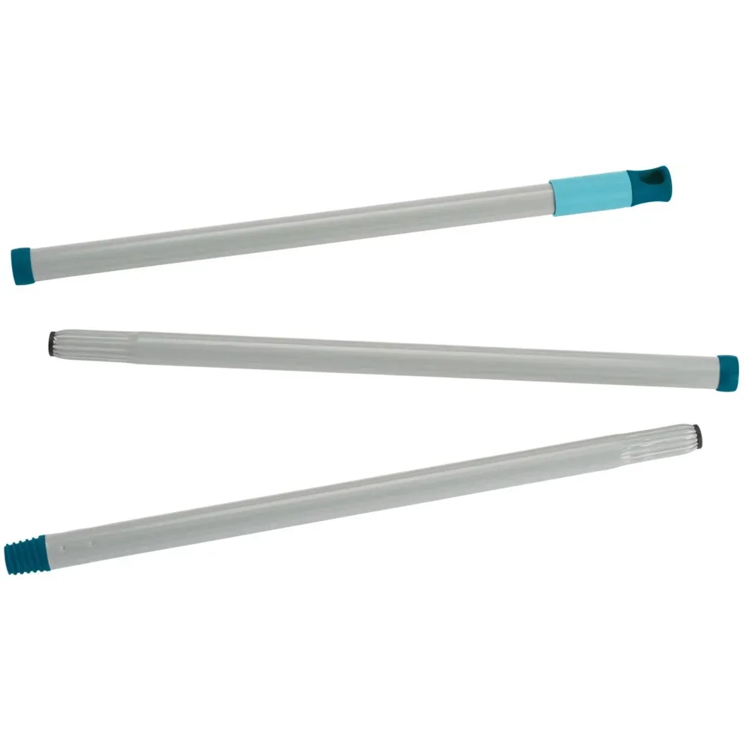 Leifheit Wischmop-Set Classic: 3-teiliger Stahlstiel für Reinigungsgeräte.