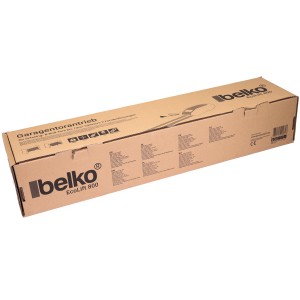 Verpackung des Belko Garagentorantrieb EcoLift 800 für Schwing- & Roll-Tore bis 12m².