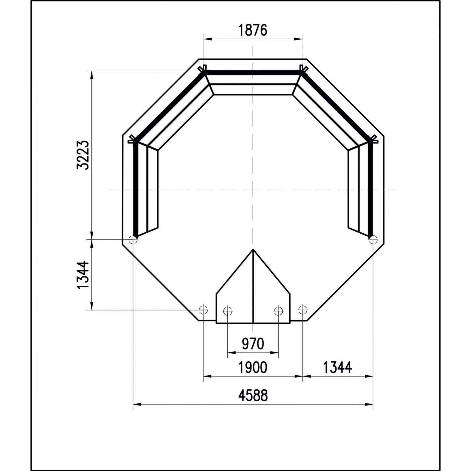 Finn Art Blockhaus Grillhütte Grillkota Elegance 16.5 qm offen mit Grillanlage Schindeln Schwarz_6