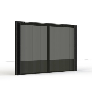 Siena Garden Vorhang mit Insektenschutz für Schattenmanufaktur, anthrazit, 300x210cm.