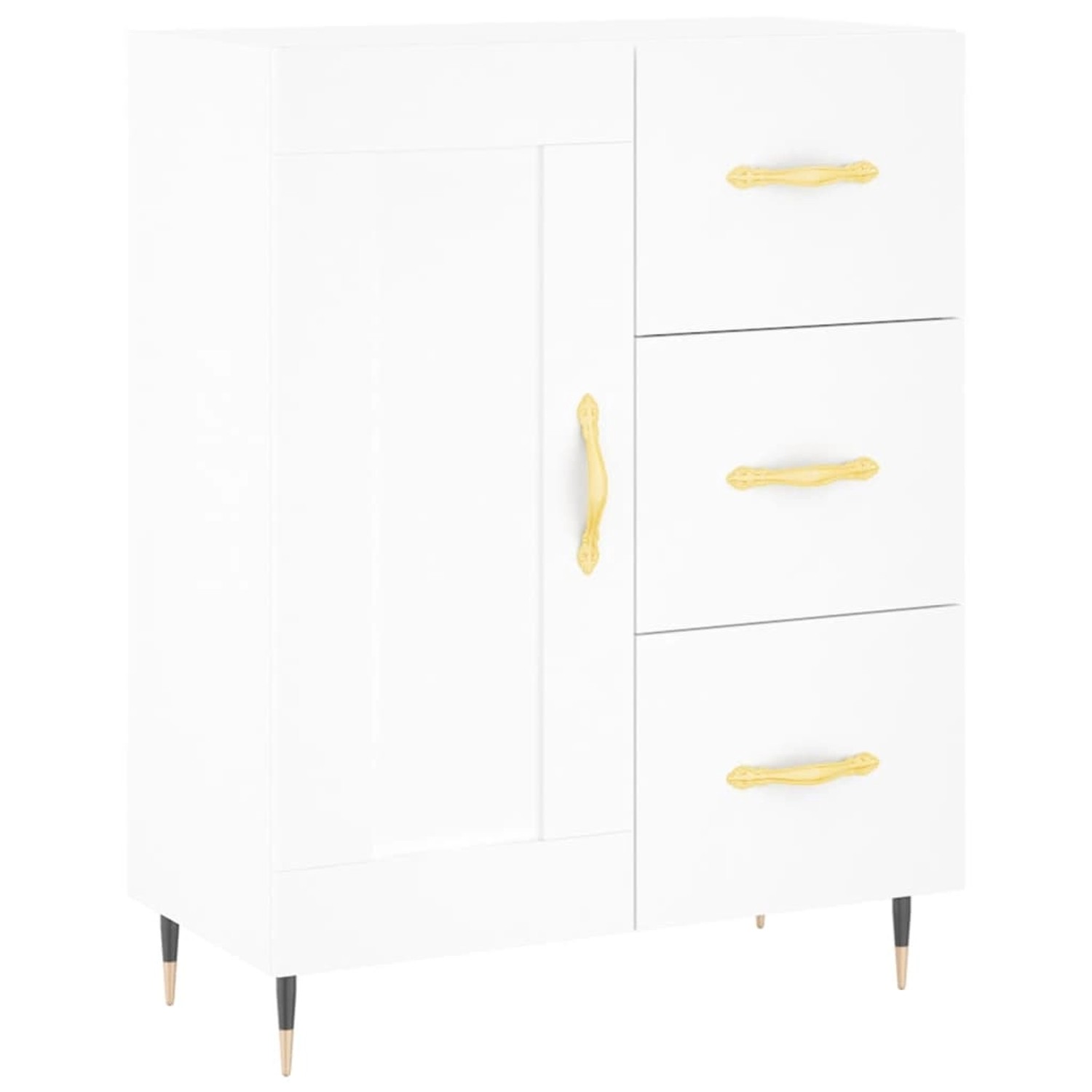 vidaXL Sideboard Weiß 69,5x34x90 cm Holzwerkstoff 830236 günstig online kaufen