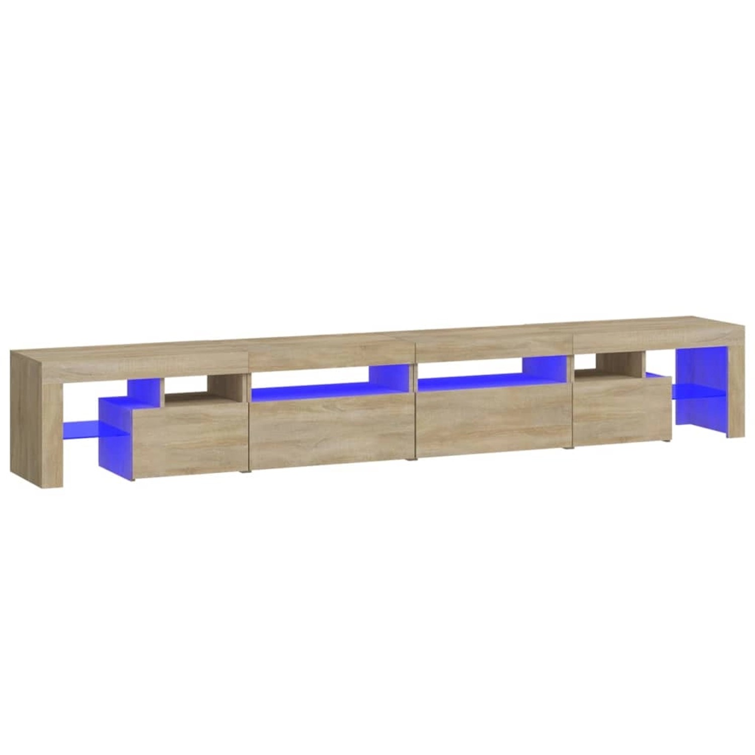 vidaXL TV-Schrank mit LED-Leuchten Sonoma-Eiche 260x36,5x40 cm 3152820 günstig online kaufen