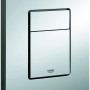 Grohe QuickFix Even WC-Drückerplatte in Chrom für 2-Mengen-Spülung.