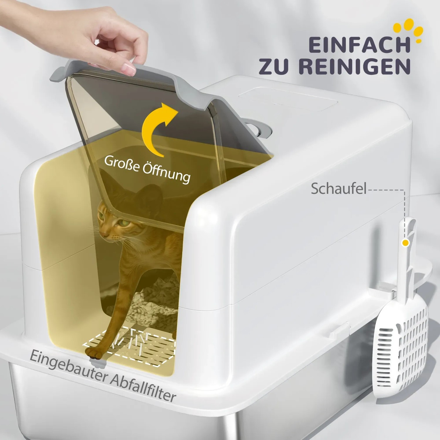 Edelstahl Katzentoilette – Robust & Hygienisch Für Stubentiger
