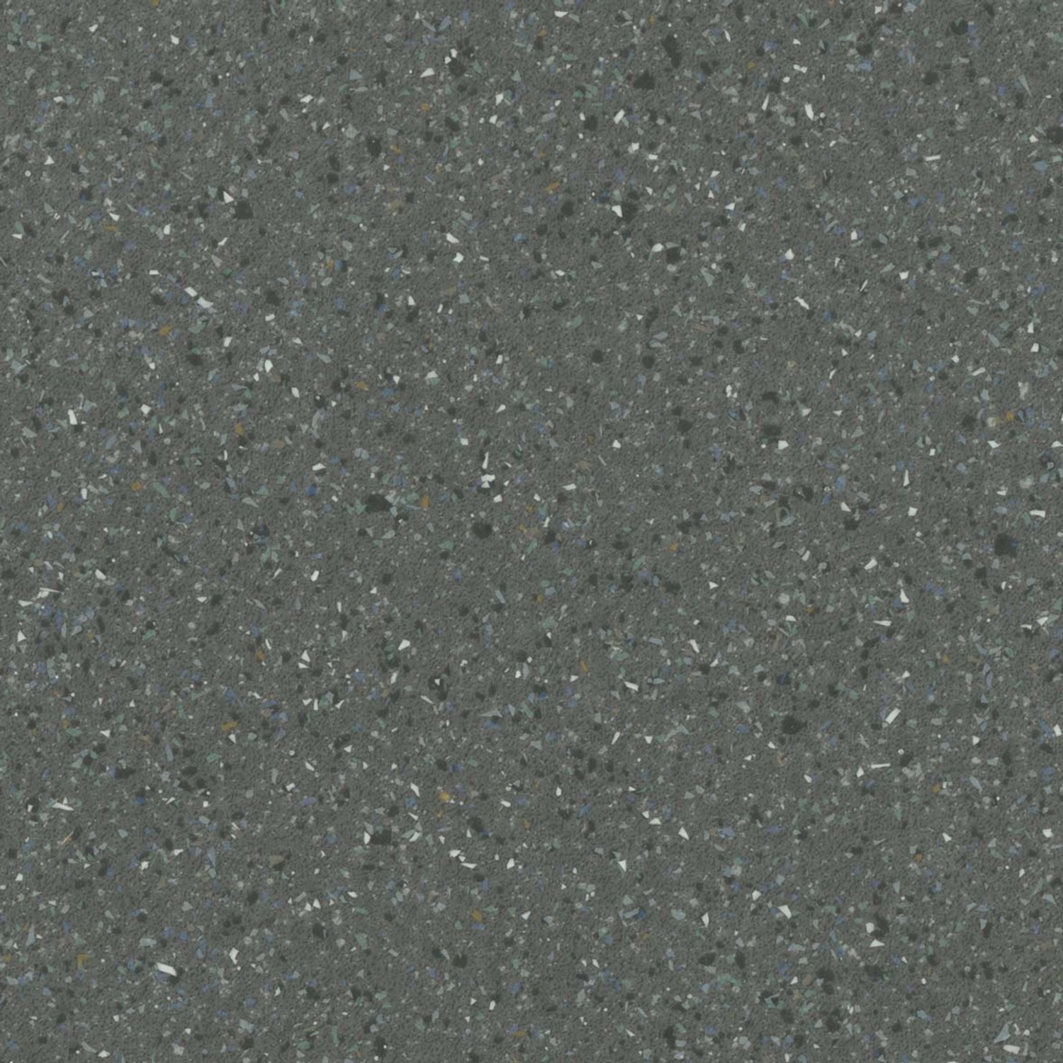 BRICOFLOR PVC Bodenbelag Meterware Steinoptik Anthrazit Vinylboden Terrazzo 300cm x 350cm