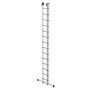PROREGAL Sprossen-Schiebeleiter, 2x14 Sprossen, mit Traverse für sicheren Stand. Aluminium Leiter für Profis.