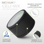 Schwarzer LED Spot IP44 für Bad & Außen, smarte Steuerung, inklusive GX53 RGB CCT Lampe.