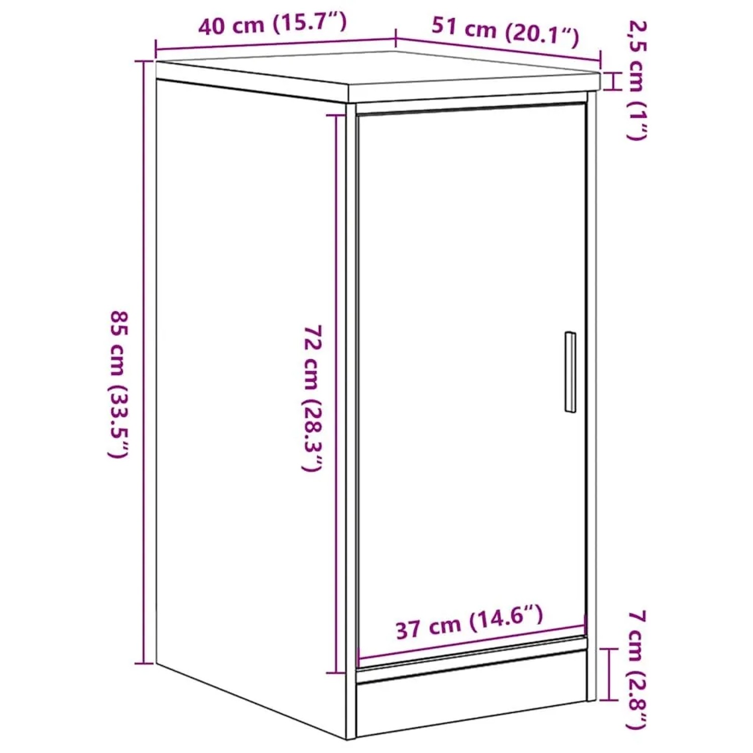vidaXL Werkzeugschrank, betongrau, Kiefer Massivholz, 85cm hoch. Garagenschrank zur Aufbewahrung.