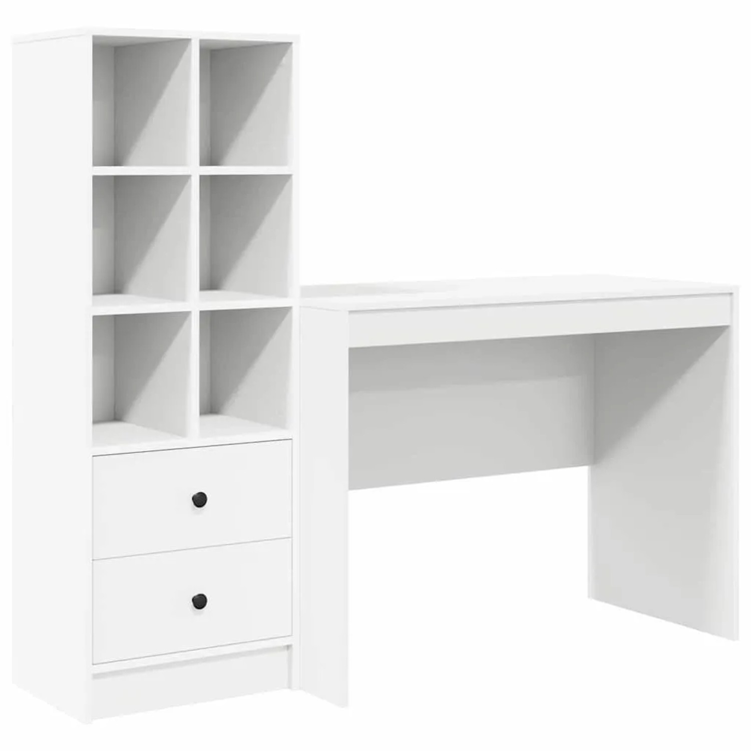 vidaXL Schreibtisch mit Schubladen 2-Tlg Weiß 3337369 günstig online kaufen