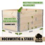 BigDean Hochbeet-Set, 3 Stück, Holz, 120x80cm, mit verzinkten Scharnieren.