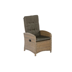 Merxx Atrani Sessel mit Gasdruck, Teil des 7-tlg. Gartenmöbel-Sets mit Auflagen.