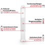 Einhell Meißel Set: Kunststoffröhre mit 3 SDS Plus Meißeln, verstellbar und mit Eurolochaufhänger.