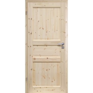 Radex Kiefer Massivholz Zimmertür, 86x198.5 cm, Anschlag links, FSC®-zertifiziert.