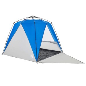 vidaXL Strandzelt 4 Personen Azurblau Quick Release Wasserdicht 4005305