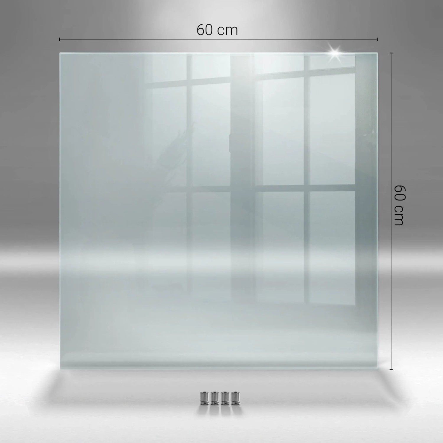 Tulup Küchenrückwand Glas Transparent Küchenrückwand Glas Klar 60x60 cm Küchen Spritzschutz aus Glas Klar_2