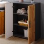 Vicco Midischrank Irma, Badregal in Anthrazit/Goldkraft Eiche, 60x81 cm, mit offenem Stauraum.