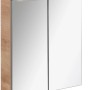 Fackelmann Spiegelschrank B.Perfekt, 60 cm, Asteiche Dekor mit zwei Spiegeltüren.