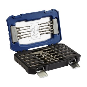 LUX Bohrer- und Meißel-Set SDS-Plus, 20-teilig im blauen Koffer.