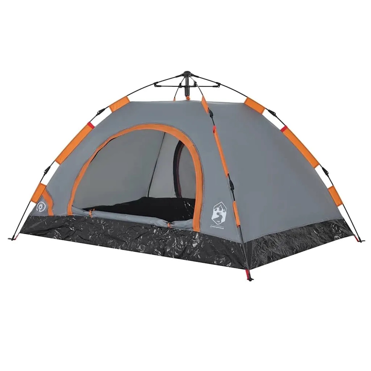 vidaXL Campingzelt 2 Personen Grau und Orange Quick Release 4004163 günstig online kaufen