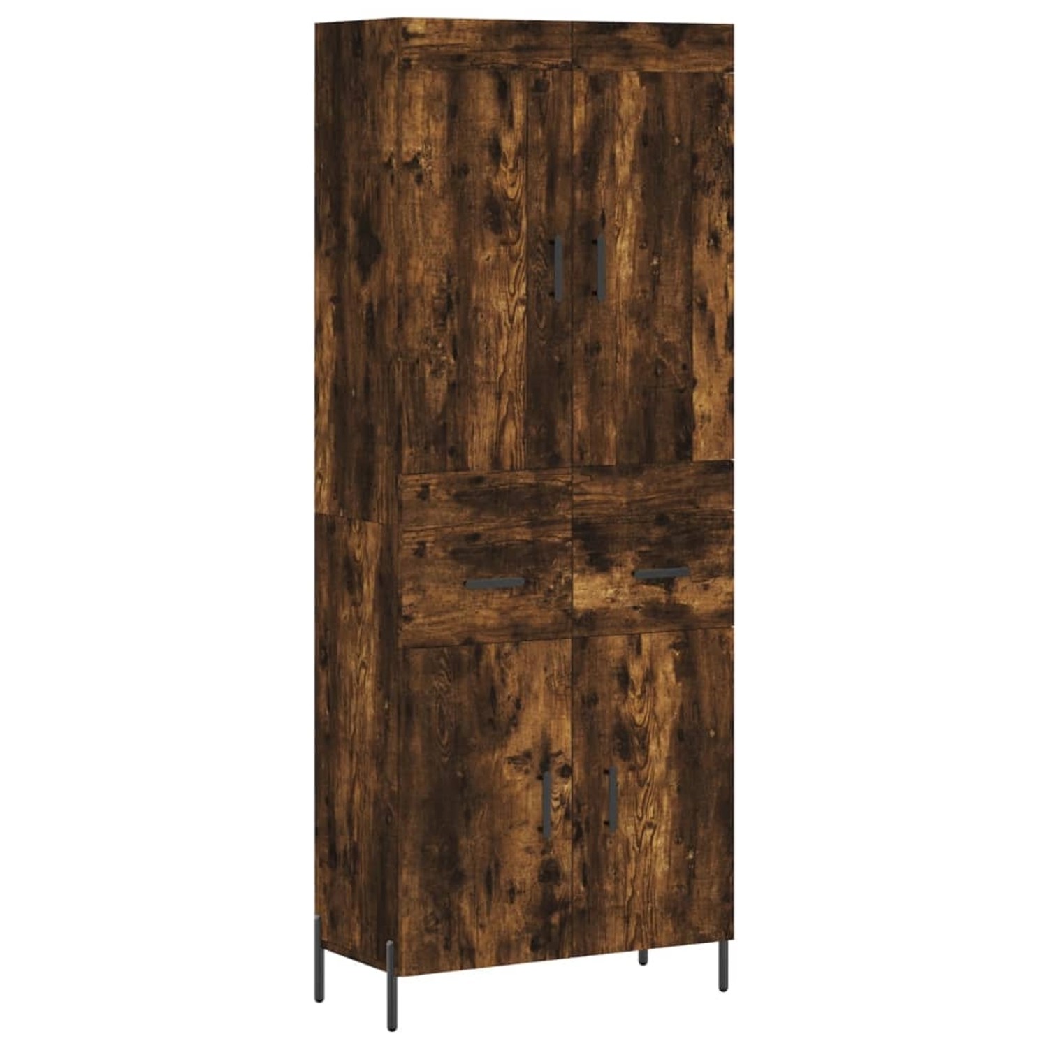 vidaXL Highboard Räuchereiche 69,5x34x180 cm Holzwerkstoff 3199886 günstig online kaufen