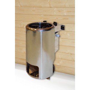 Weka Saunaofen Kompakt 3,6 kW, Edelstahlofen für finnisches Saunieren, geeignet für Saunakabinen bis 5 m³.