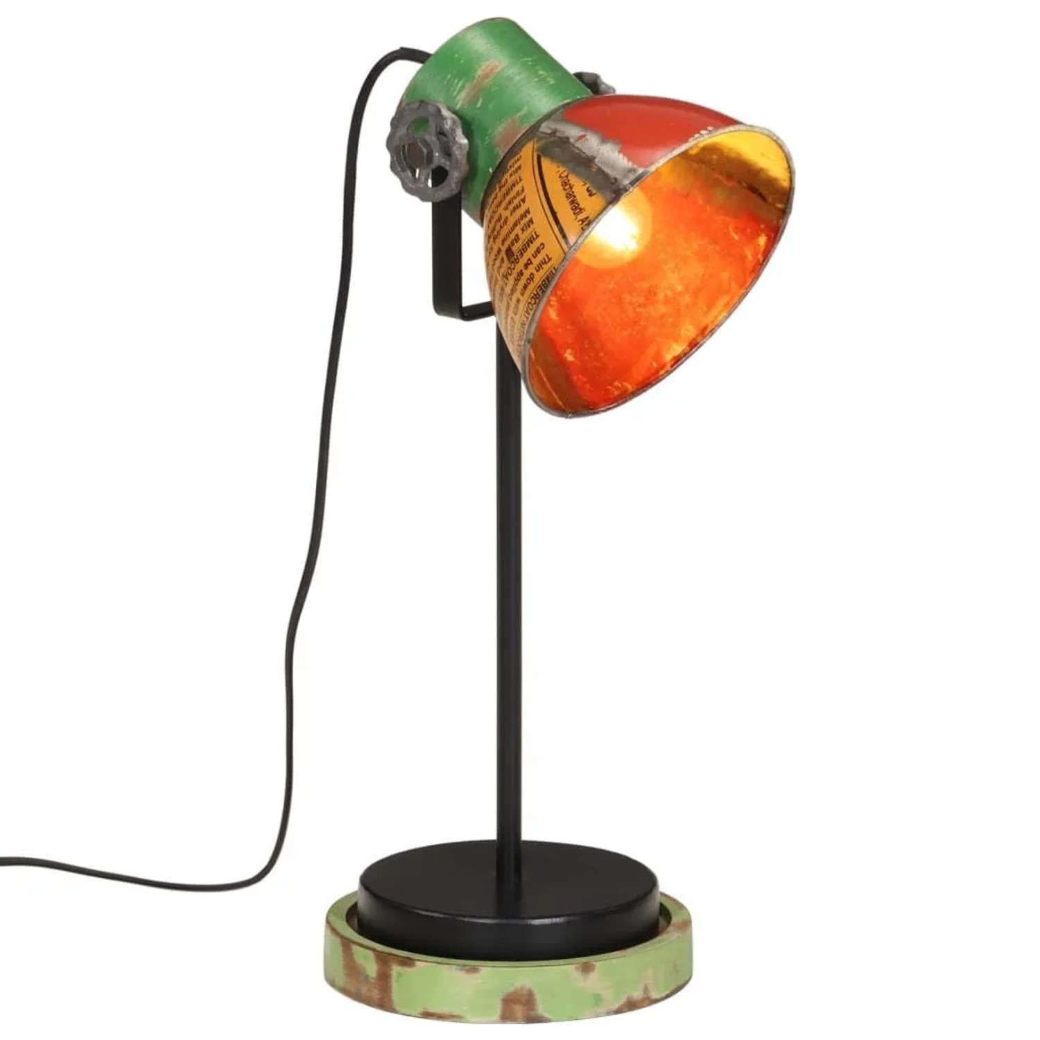 vidaXL Schreibtischlampe 25 W Mehrfarbig 17x17x50 cm E27 371946