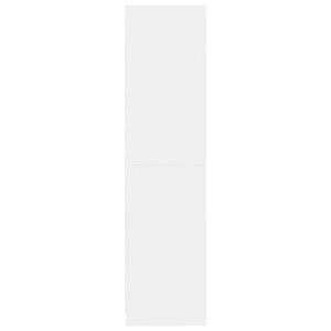 Weißer vidaXL Kleiderschrank (50x50x200 cm) aus Holzwerkstoff.