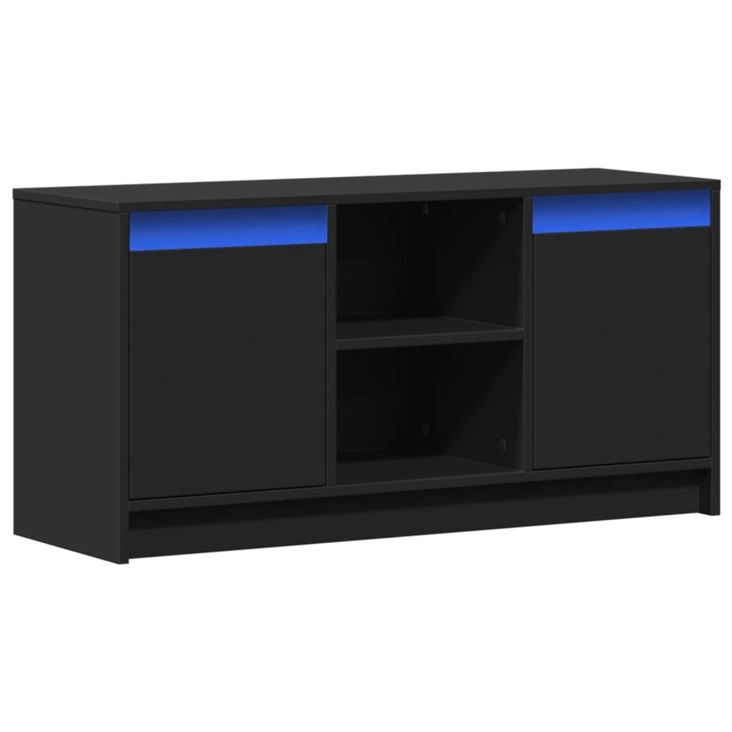vidaXL TV-Schrank mit LED-Beleuchtung Schwarz 100x34x50 cm 852188