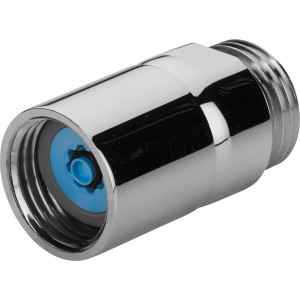 Verchromte Neoperl® Duschverschraubung mit Kugelgelenk, 1/2 Zoll Anschluss für mehr Beweglichkeit beim Duschen.