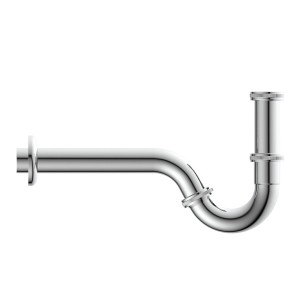 Verchromter Kirchhoff Bidet-Siphon, 41,9 mm (1 1/4) x 32 mm, für den Anschluss an ein Bidet.