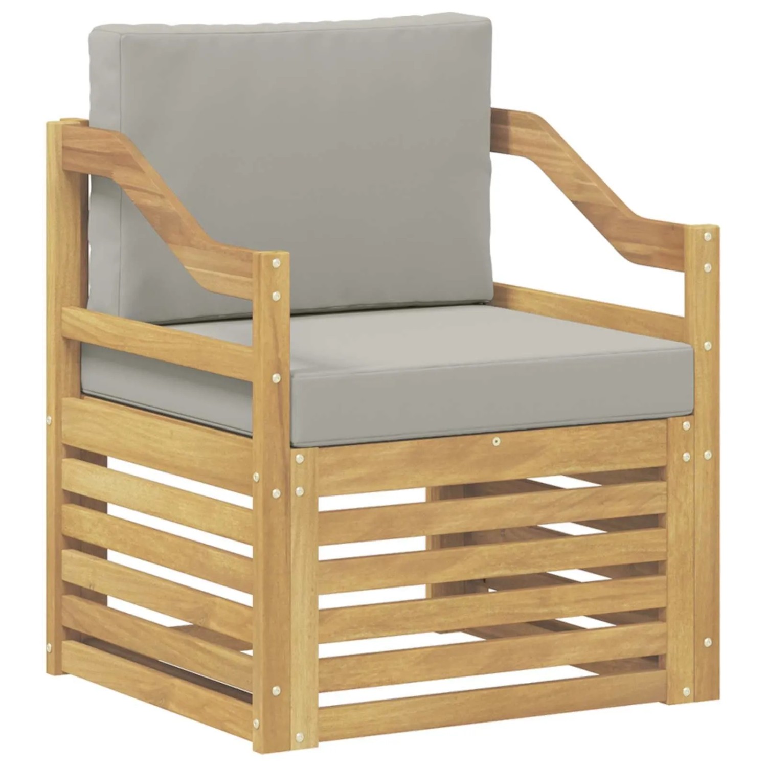vidaXL Outdoor-Sofa Polyester Weiß 3439113