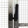 vidaXL Voliere Silbern 179x100x185 cm Aluminium_4