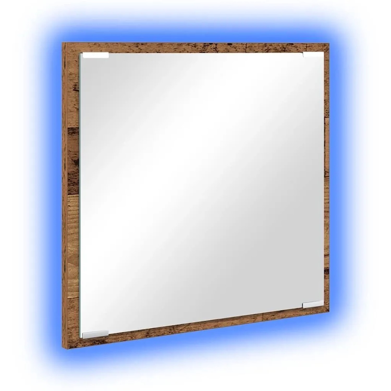 vidaXL LED-Badezimmerspiegel Altholz 40 x 37 x 8,5 cm Holzwerkstoff 875411