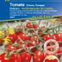 Kiepenkerl Cherry-Tomate Delicacy Samen: Rote, pflaumenförmige Tomaten an der Rispe.