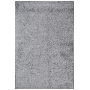 Grauer Snapstyle Hochflor Teppich Mona, 200x300cm. Weicher Velours Teppich für Wohnräume.