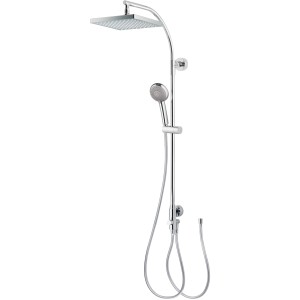 Breuer Duscharmatur Aquamaxx 320 mit eckiger Kopfbrause für separate Armatur.