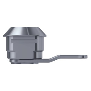 BASI Hebelschloss HS 333 für Briefkästen, gleichschließend, hellverchromt.