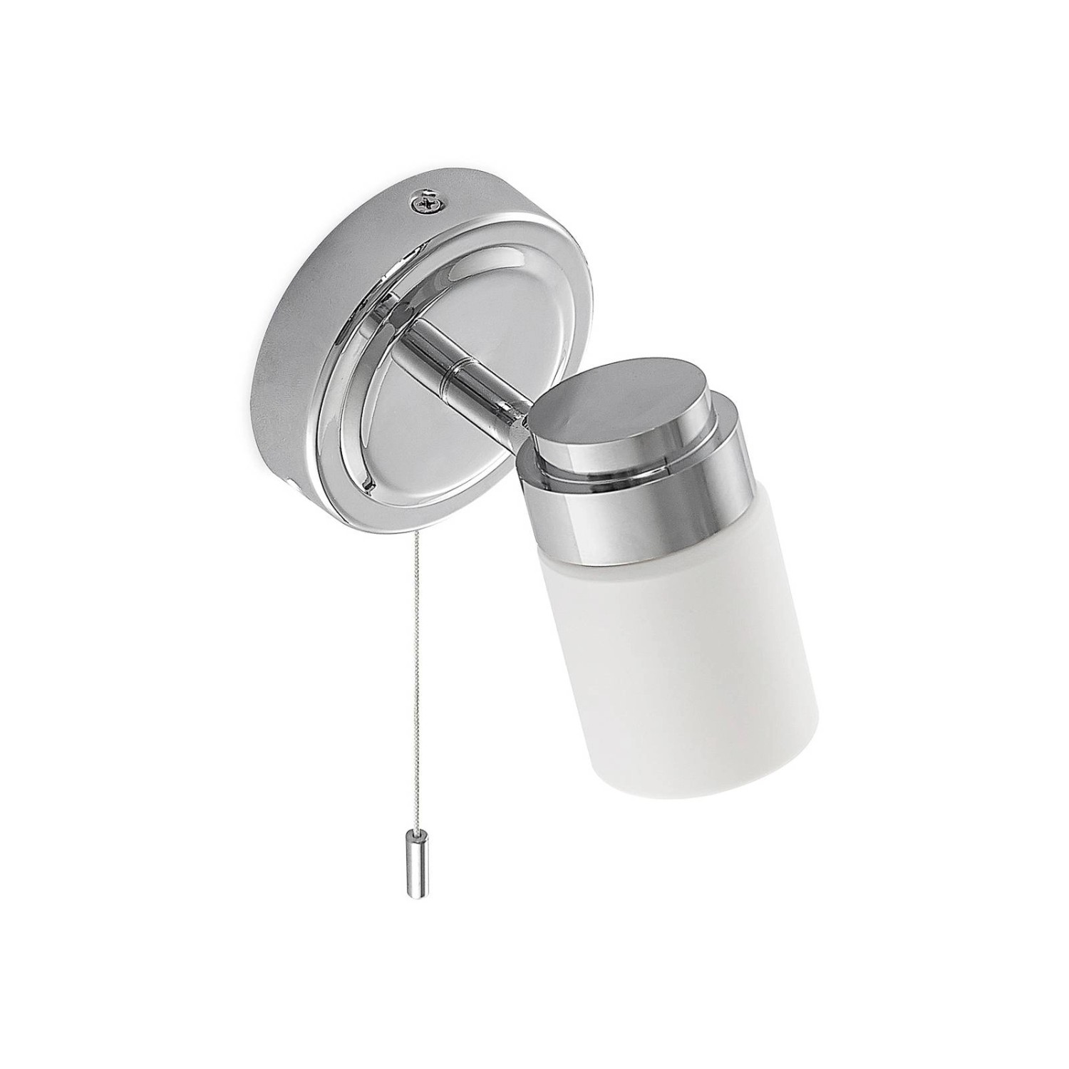 Lindby Wandleuchte Wandlampe Bad Alimari 9628119 Spritzwassergeschützt Modern in Chrom aus Metall 1-flammig G9 Wohnzimme...