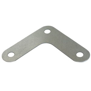 Knotenblech 70x70 mm, verzinkt, für Regale zur Erhöhung der Stabilität.