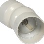 Dieda Eckverbindungsset, Aluminium, Weiß, Detailansicht eines Gelenks für Treppengeländer.