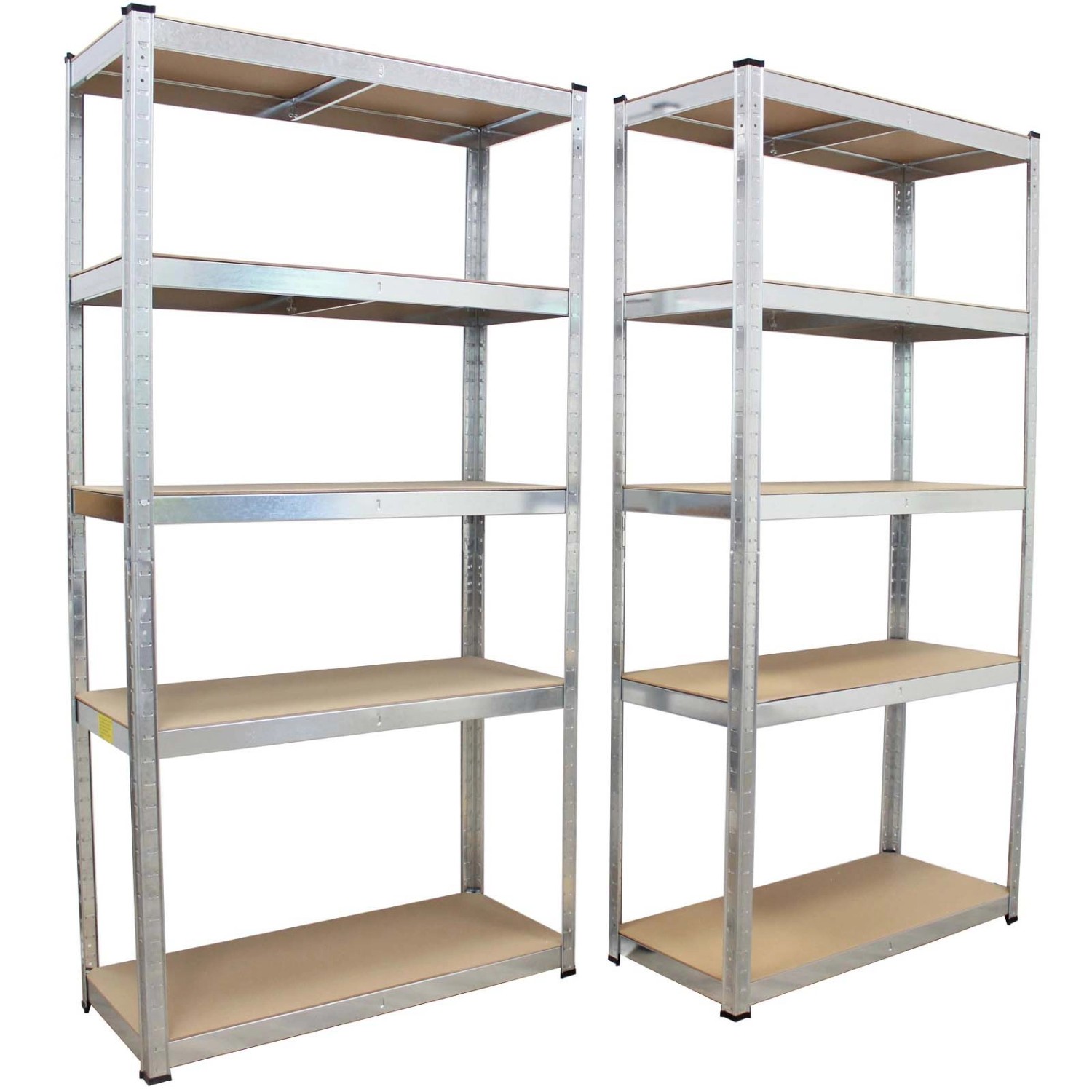 TRUTZHOLM 4x Schwerlastregal 180x90x40 cm 875 kg mit 5 Böden je Regal