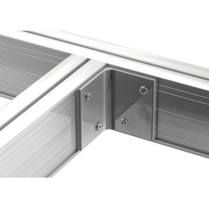 T-Verbindungswinkel für Ecofix Aluprofil 45x85 mm zur stabilen Terrassenkonstruktion.