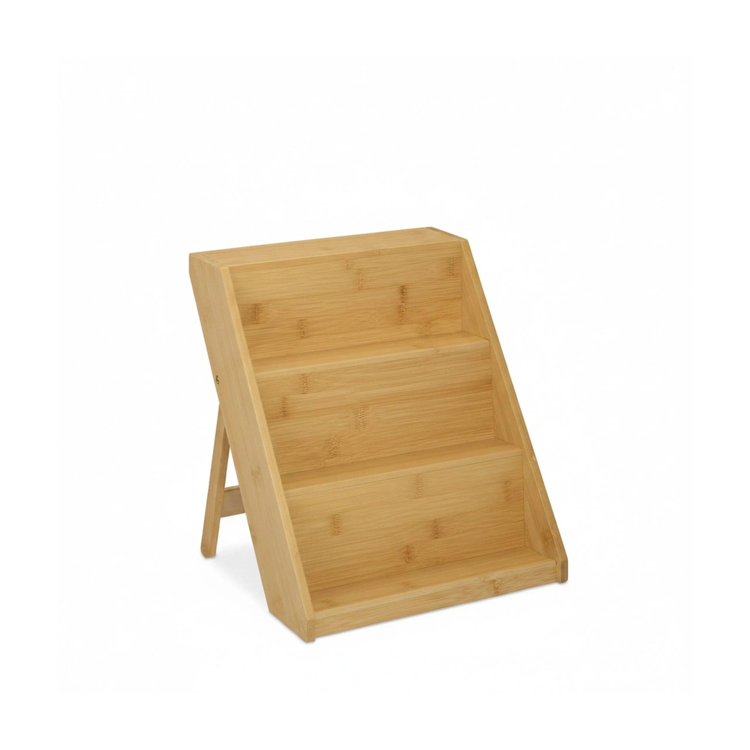 Relaxdays Gewürzregal Bambus Natur Stehend 29,5 cm x 30 cm x 26 cm 1 kg