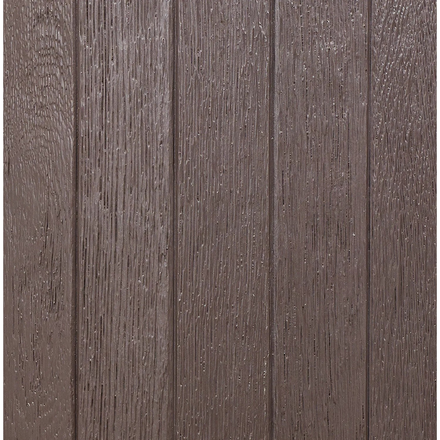 Detailaufnahme: Garantia Regenspeicher Timber 230 l in Braun mit Holzoptik.